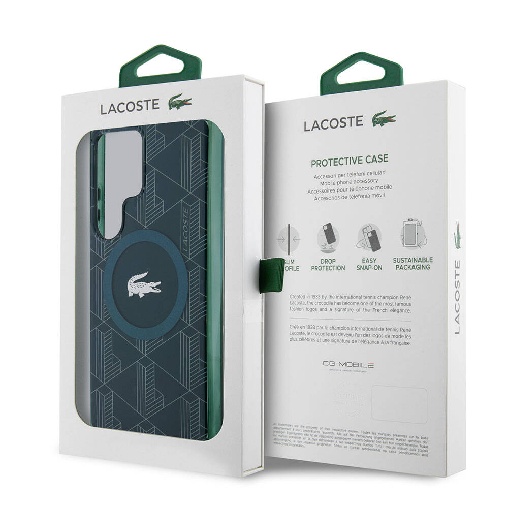 Galaxy S24 Ultra Kılıf Lacoste Orjinal Lisanslı M-safe Şarj Özellikli Çift Katmanlı Timsah Logolu Blend Monogram Kılıf Galaxy S24 Ultra Kılıf Lacoste Orjinal Lisanslı M-safe Şarj Özellikli Çift Katmanlı Timsah Logolu Blend Monogram Kılıf